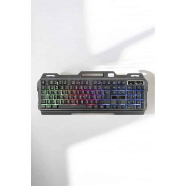 Oyuncu Klavyesi Q Klavye RGB Işıklı Mouse Hediyeli