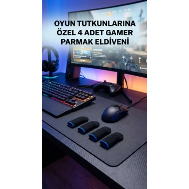Oyuncu Parmaklık Eldiven Hassas Kontrol Konforlu Tasarım