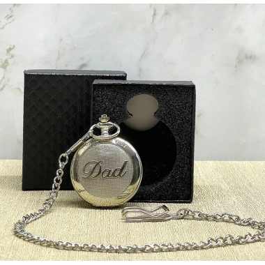 Özel Kutulu Dad (baba) Gümüş Köstekli Saat Alk4673