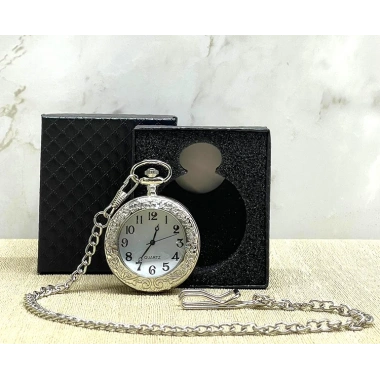 Özel Kutulu Gümüş Köstekli Saat
