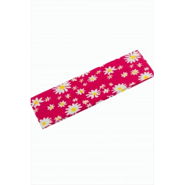 Papatya Desenli Saç Bandı 6 cm
