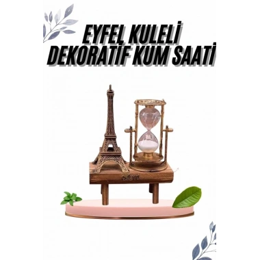 Paris Eyfel Kulesi Hediyelik Eyfel Retro Kum Saati Dekoratif Eşya