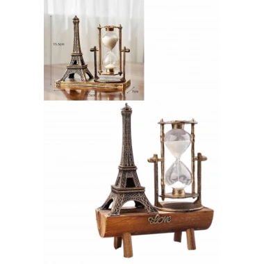 Paris Eyfel Kulesi Hediyelik Eyfel Retro Kum Saati Dekoratif Eşya