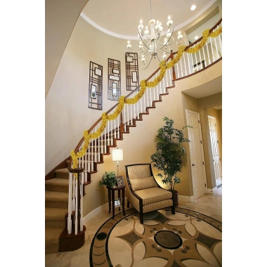 Parti İçin Sim Süs 2 Metre Uzunluk 8 Cm Genişlik Altın Renk İthal