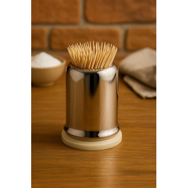 Paslanmaz Çelik Büyük Boy Kürdanlık 8 cm