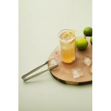 Paslanmaz Çelik Buz Maşası 15 cm İçecek Kokteyl Bar Servis Maşası