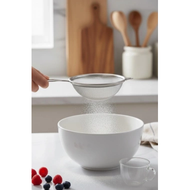 Paslanmaz Çelik Kalaylı Süzgeç 12 cm