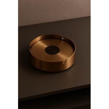 Paslanmaz Çelik Kapaklı Küllük 10 cm