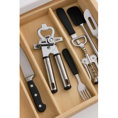 Paslanmaz Çelik Konserve ve Şişe Açacağı