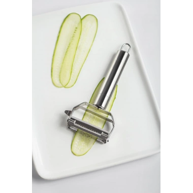 Paslanmaz Çelik Sebze Meyve Julyen Soyucu & Doğrayıcı 17 Cm