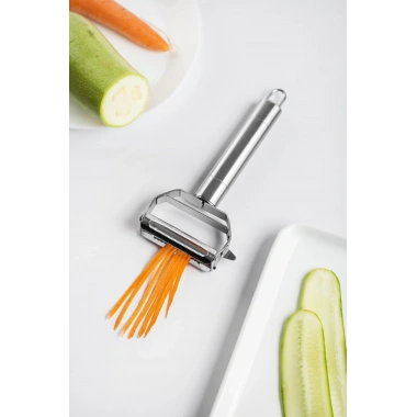 Paslanmaz Çelik Sebze Meyve Julyen Soyucu & Doğrayıcı 17 Cm