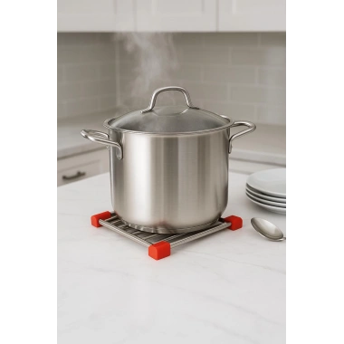 Paslanmaz Çelik Silikon Kenarlı Nihale 21 cm