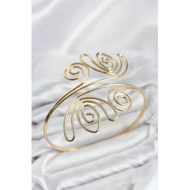 Pazu Bileklik Gold Renk Pirinç Bohem Model