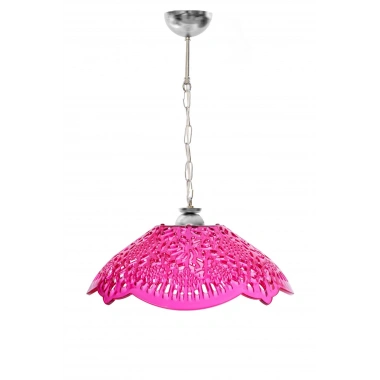 Pembe Akrilik Avize Modern Dekoratif Aydınlatma 35x35x12 cm