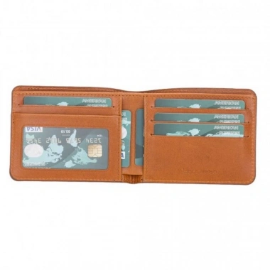 Pier Deri Erkek Cüzdan RST2EF Taba