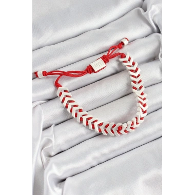 Pirinç Asansörlü Kırmızı Beyaz Juju Kadın Bileklik