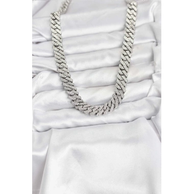 Pirinç Cuba Chain Gurmet Model Kolye