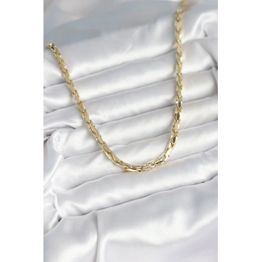 Pirinç Gold Renk 60 cm Zincir Kadın Kolye