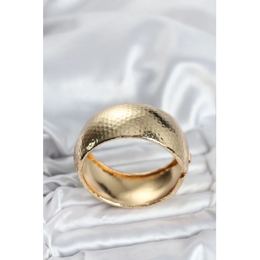 Pirinç Gold Renk Bombeli Vintage Kadın Bileklik