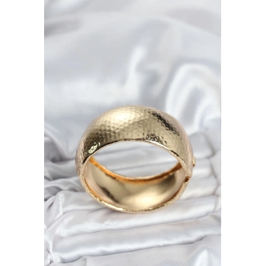 Pirinç Gold Renk Bombeli Vintage Kadın Bileklik
