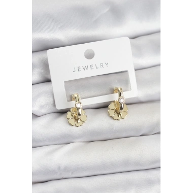 Pirinç Gold Renk Kadın Göçmen Küpe