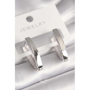 Pirinç Gümüş Renk Kadın Küpe