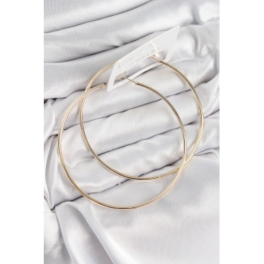 Pirinç Halka Model Gold Renk Kadın Küpe