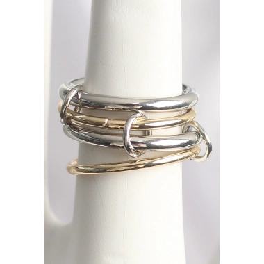 Pirinç Mix Renk 4Lü Model Kadın Yüzük