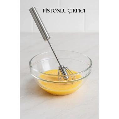 Pistonlu Metal Çırpıcı 30 cm