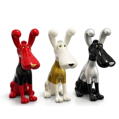 Polyester Sevimli Köpek Figürü