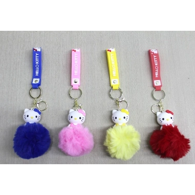 Ponponlu Hello Kitty Anahtarlık