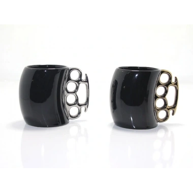 Porselen Muşta Tasarımlı Kupa Bardak