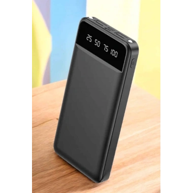 Powerbank 20.000 Mah LCD Ekran USB Lightning Type-C Uyumlu İOS ve Android