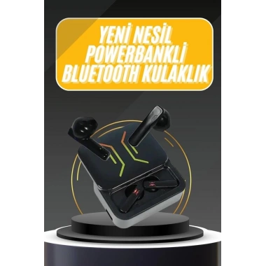 Powerbank Bluetooth Kulaklık Oyuncu Kulaklığı Yüksek Ses Kaliteli