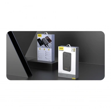 Powerbank Dudao K10Pro 2.4A 20000mAh 2 x USB-A - Siyah (5468)