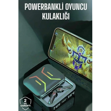 Powerbankli Bluetooth Kulaklık Yüksek Ses Kaliteli Kablosuz