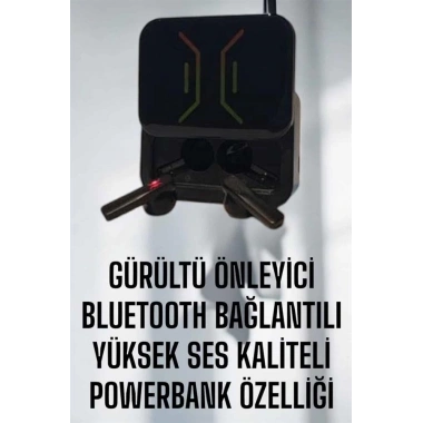 Powerbankli Bluetooth Kulaklık Yüksek Ses Kaliteli Kablosuz