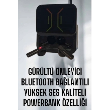 Powerbankli Bluetooth Kulaklık Yüksek Ses Kaliteli Kablosuz