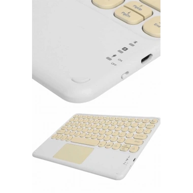 Profesyonel Wifi Q Klavye Bluetooth Klavye Touchpad 10.8 Inç