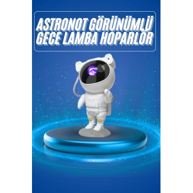 Projeksiyon Astronot Lamba Speaker Sevimli Astronot Bluetooth Hoparlör