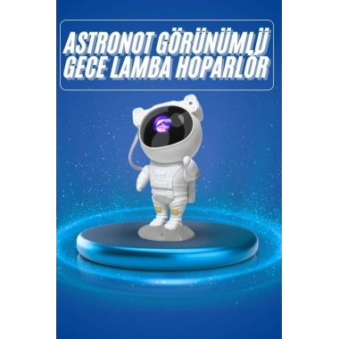 Projeksiyon Astronot Lamba Speaker Sevimli Astronot Bluetooth Hoparlör