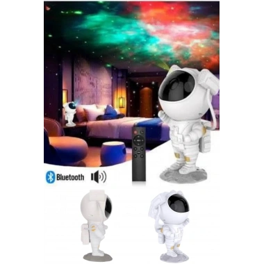 Projeksiyon Astronot Lamba Speaker Sevimli Astronot Bluetooth Hoparlör