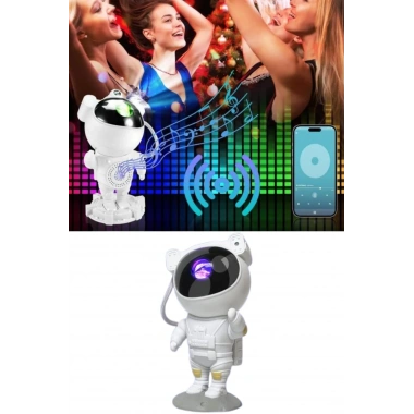 Projeksiyon Astronot Lamba Speaker Sevimli Astronot Bluetooth Hoparlör