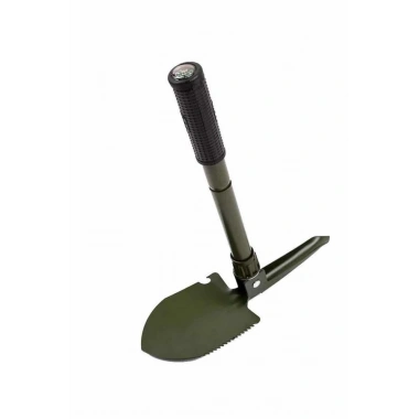 Pusulalı Katlanabilen Portatif Çantalı Mini Kazma Kürek Seti