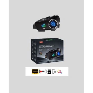 Q28 Bluetooth Kask Kulaklık 1080P Kamera – Su Geçirmez Motosiklet Interkom