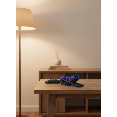 Rainbow hareketli kurt masa dekoru esnek eklem yapılı