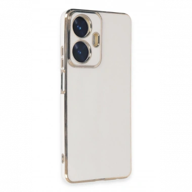 Realme C55 Kılıf Volet Silikon - Beyaz