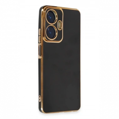 Realme C55 Kılıf Volet Silikon - Siyah