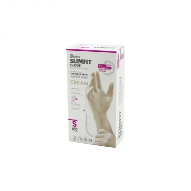 REFLEX SLİMFİT GLOVE KOD-030 S KREM PUDRASIZ MUAYENE ELDİVEN 100LÜ (5468)