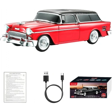 Retro Klasik Araba Bluetooth Hoparlör Kablosuz HD Ses FM Radyo YG-1955 (5468)